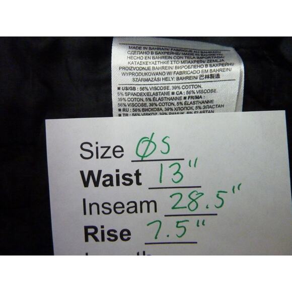 Banana Republic Sloan Black Pants Size 0S - Picture 6 of 6